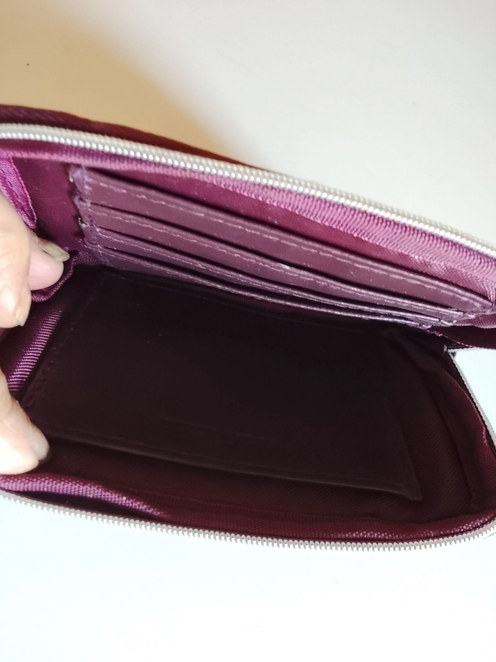 👒 Ideal para 🎁 Coup d'éclat Porta-moedas multi-arranjos écaille bordô Novo 👒 – photo 2